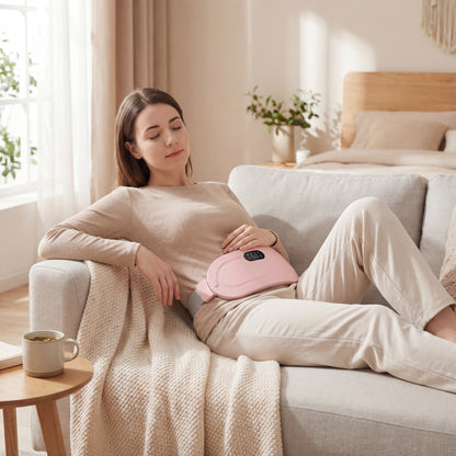 LunaFlow™ | Heating & Massaging Menstrual Cramp Relief Belt